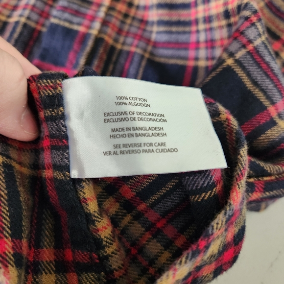 NWT Eddie Bauer Shirt Mens Flannel Button Up Plaid Long Sleeve, Sz XL - Picture 9 of 10